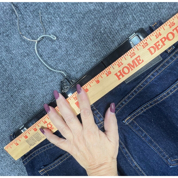 Guess Vintage 90s Low Rider Jeans Womens Sz 27 Blue Denim Studded Bootcut Retro - Picture 6 of 9